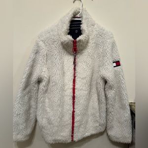 Tommy Hilfiger White Teddy Jacket